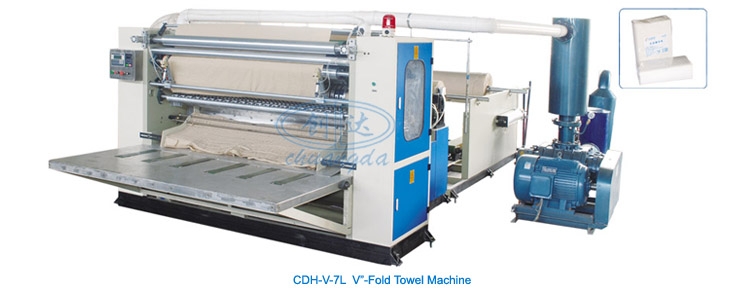 آلة تصنيع المنشفة اليدوية المطوية CDH-V-7L V-